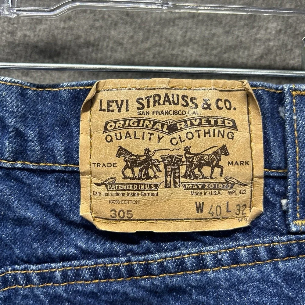 Vintage Levi's‎ 305 20505 0217 Blue Jeans Mens 40x32 Orange Tab Denim USA